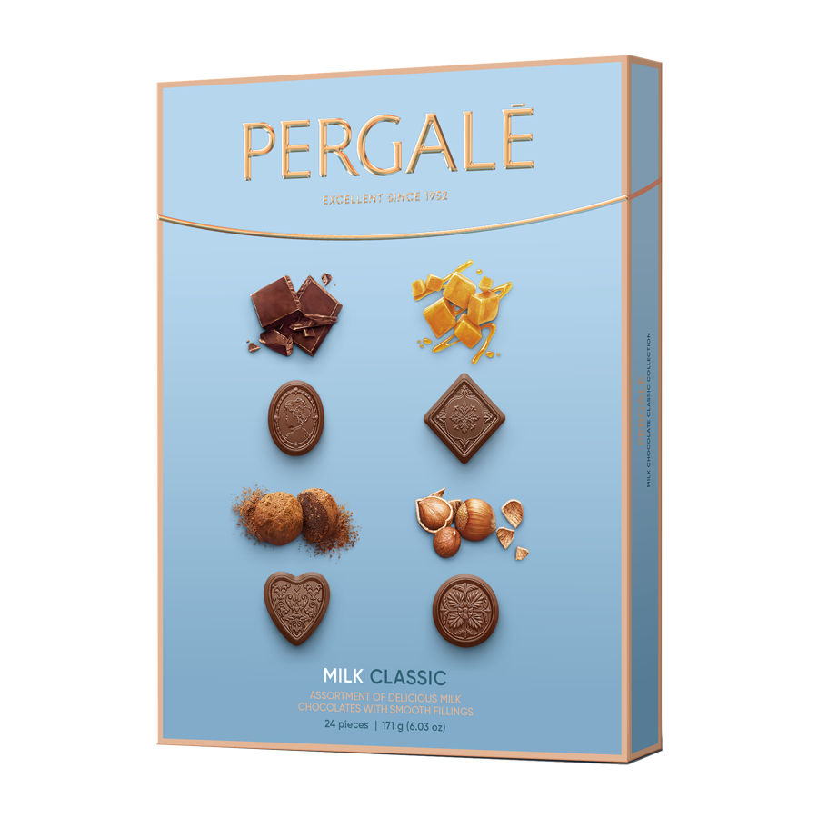 PERGALĖ Класик бонбони асорти с млечен шоколад 171г