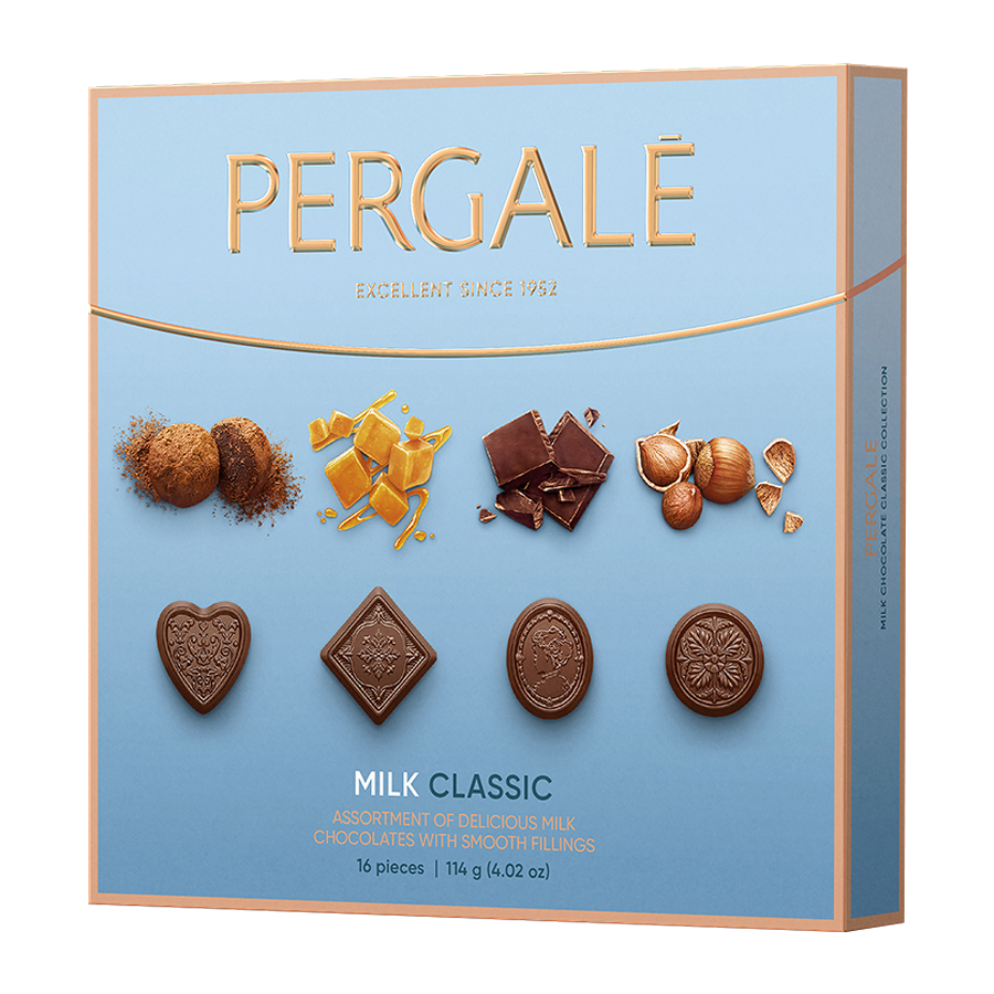 PERGALĖ Класик бонбони асорти с млечен шоколад 114г